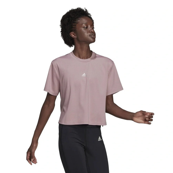 Women's Pink  T-shirt adidas X Zoe Saldana - 2XS - Picture 1 of 13